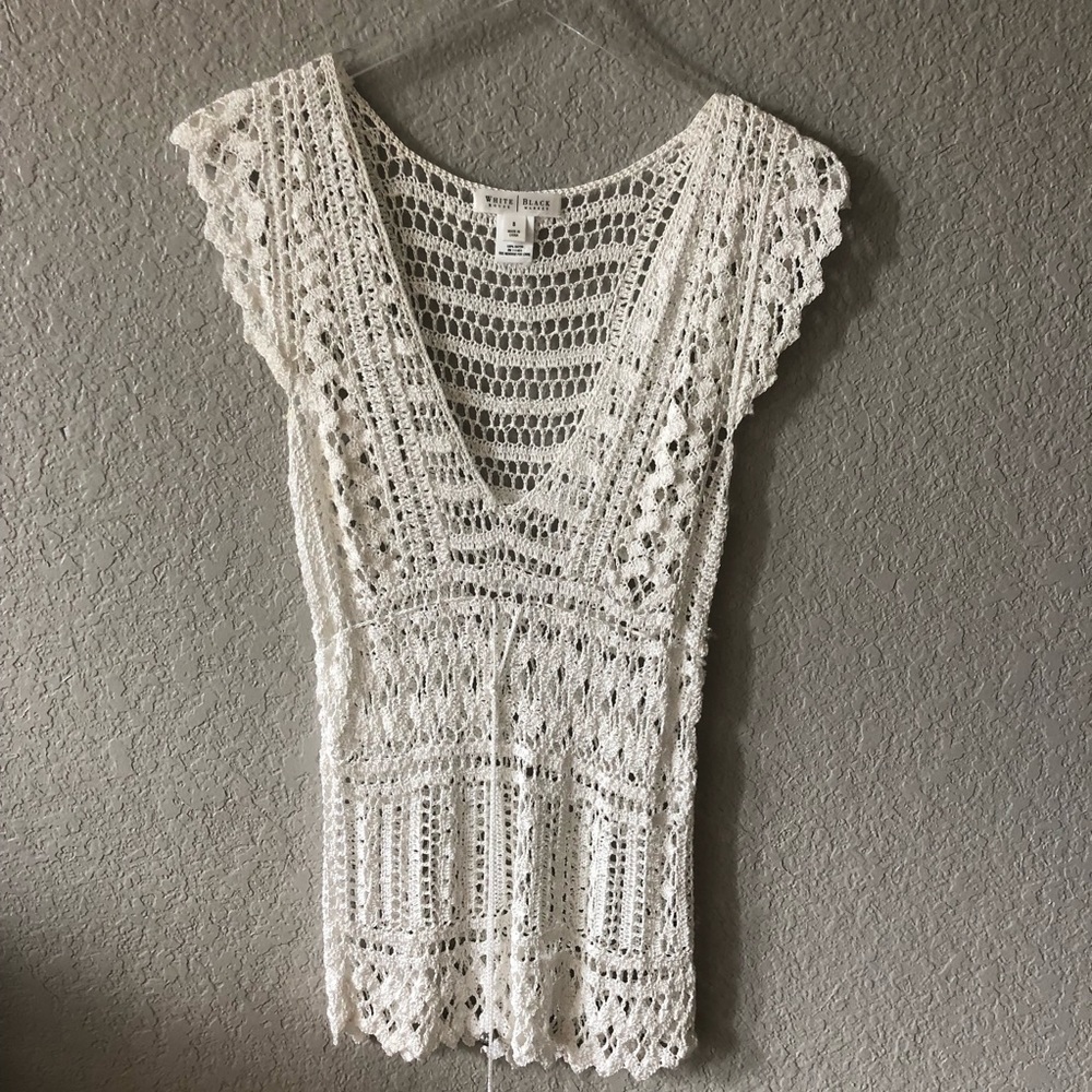 White House Black Market Brand crochet top